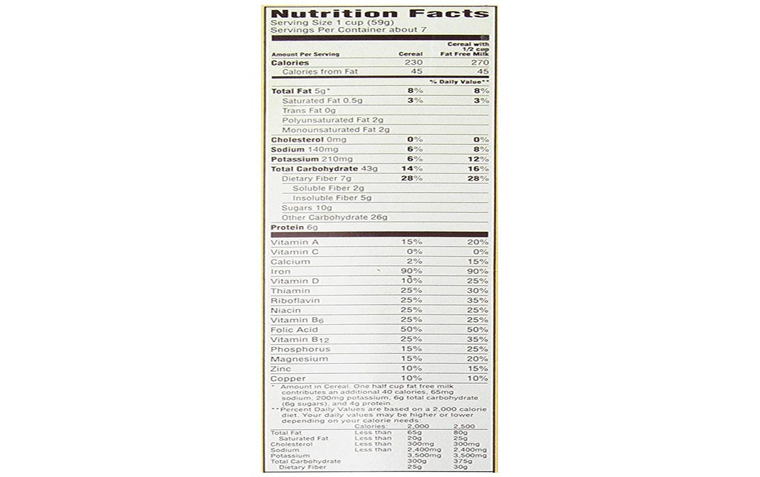 Post Great Grains Banana Nut Crunch Box 439 grams Reviews Nutrition